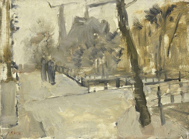 George Hendrik Breitner The Leidsegracht in Amsterdam France oil painting art